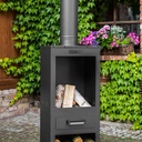 Gartenkamin Abdeckung, Schutzhülle, Haube, wasserdicht, 40x40x110cm