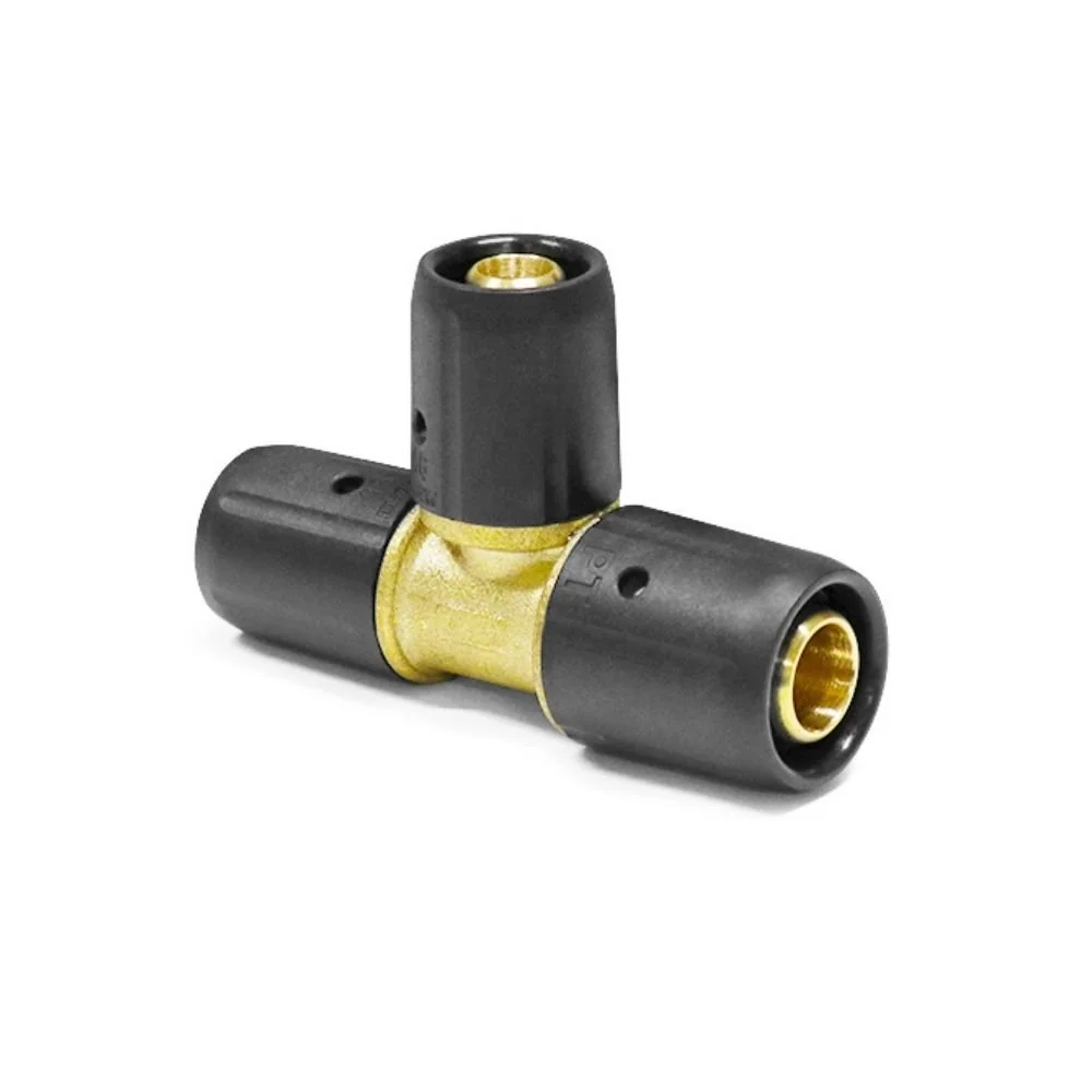 "Steckfitting T-Stück reduziert, 20x2 - 16x2 - 20x2, Rohrverbinder image"