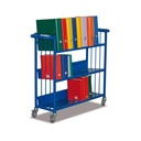 Bücherwagen, Etagenwagen, Transportwagen, mit 3 Etagen, 150kg Traglast