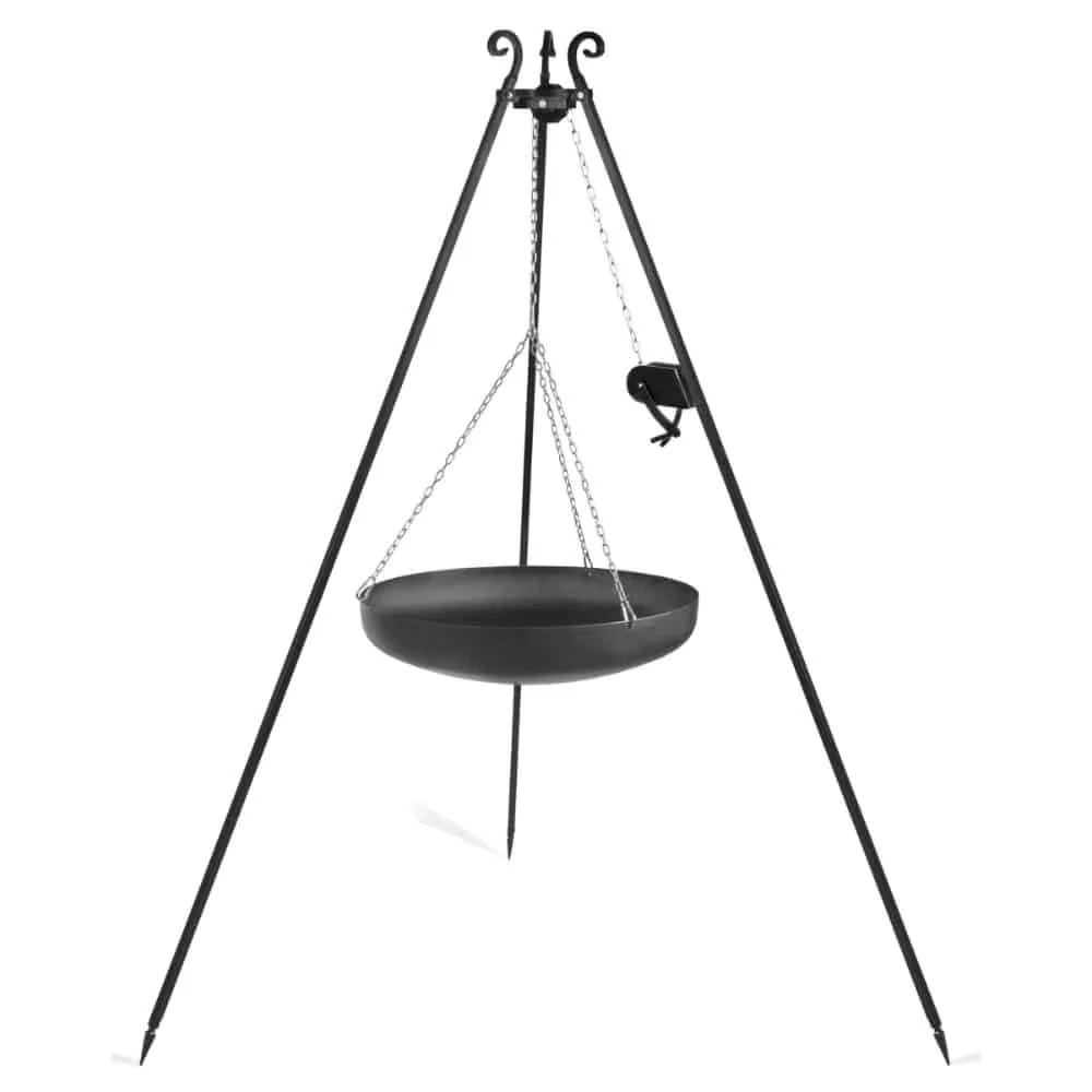 "Wok 70 cm, Outdoor Wok, Dreibein mit Kurbel, Grillzubehör image"