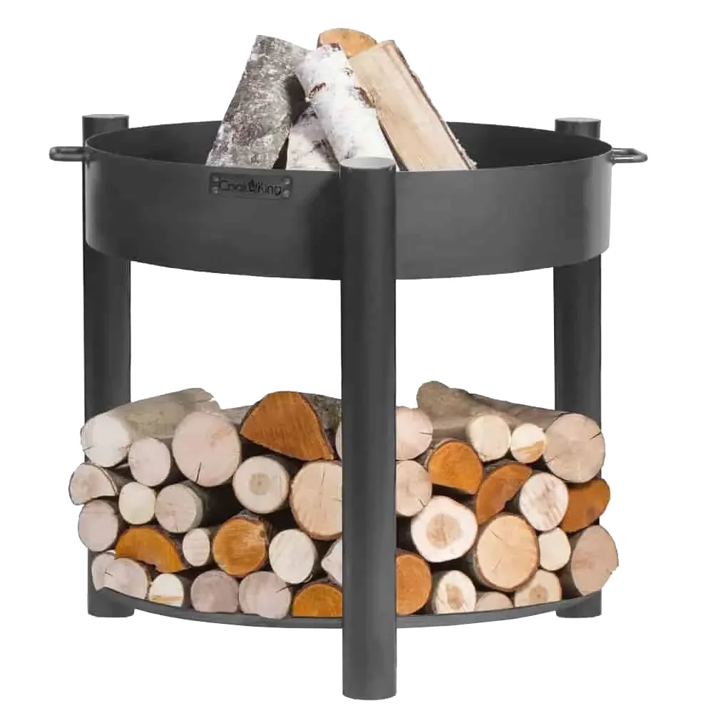 "Feuerschale, Garten, hoch, 60 cm, Naturstahl, handgefertigt image"