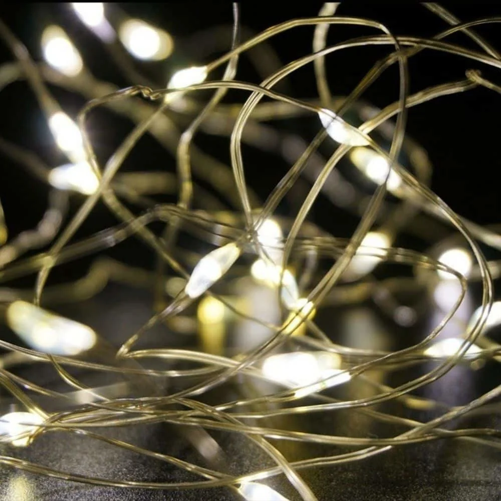 "Lichterkette, LED, Micro, warmweiß, 20 LEDs, 110cm, Batterie image"