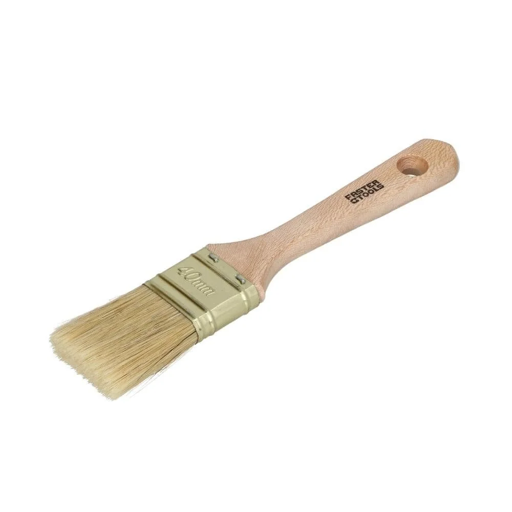 "Ölfarben Pinsel, Flachpinsel 40mm, mit Naturborsten image"