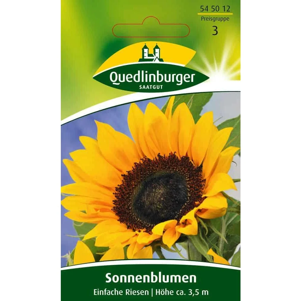 "Sonnenblumen Samen, Riesen Sonnenblume kaufen, Sonnenblumenkerne für Garten image"