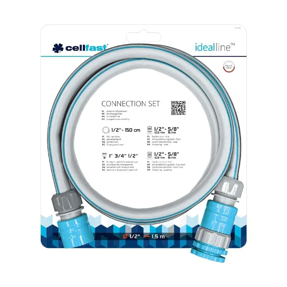 "Schlauchwagen Anschlusssatz, Gartenschlauch Zubehör, 1,5m Schlauch image"
