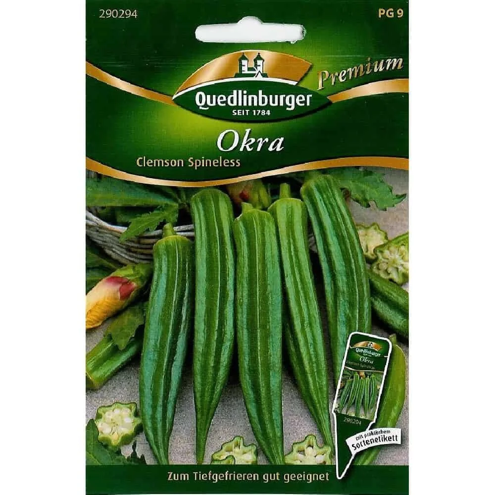 "Okra Samen, Clemson Spineless, Okra anbauen image"