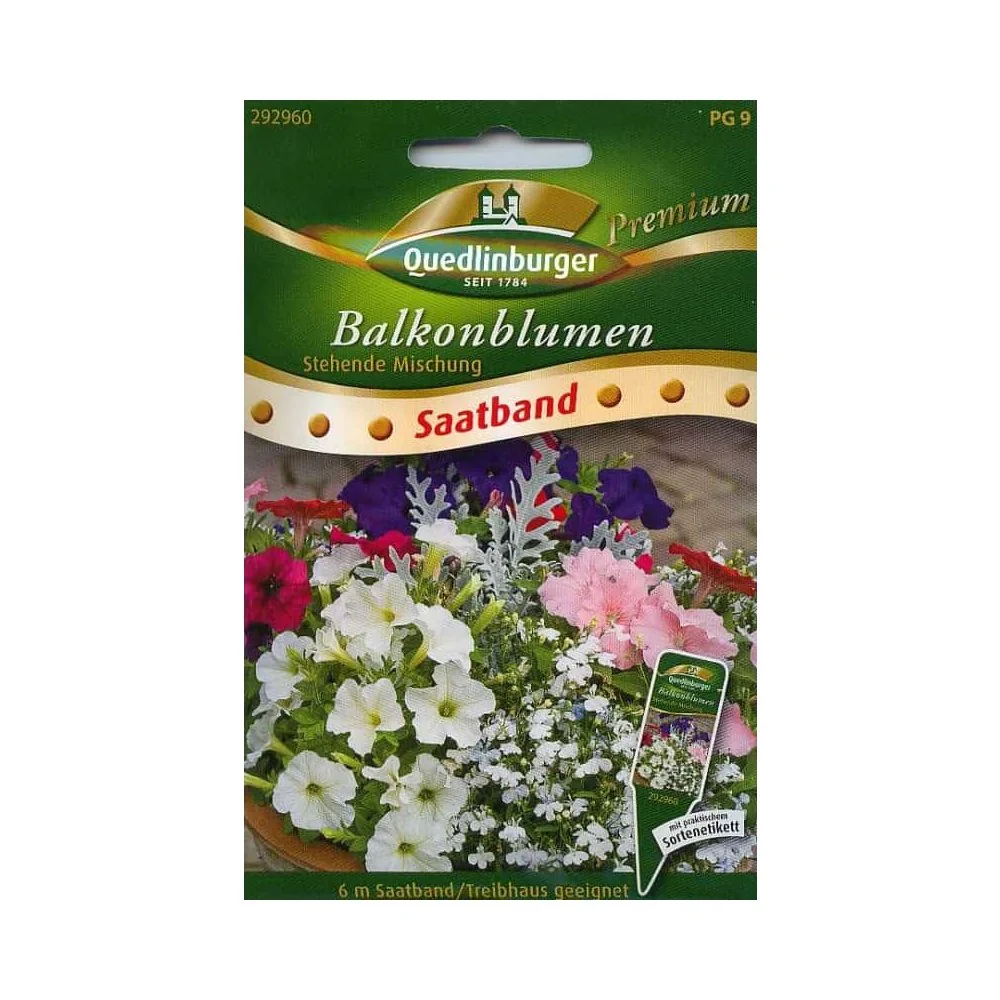 "Saatband Balkonblumen, stehende Mischung image"