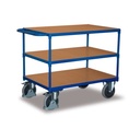 Tischwagen 500 kg, Schwerlast, 3 Ladeflächen, Typ XL, EasySTOP