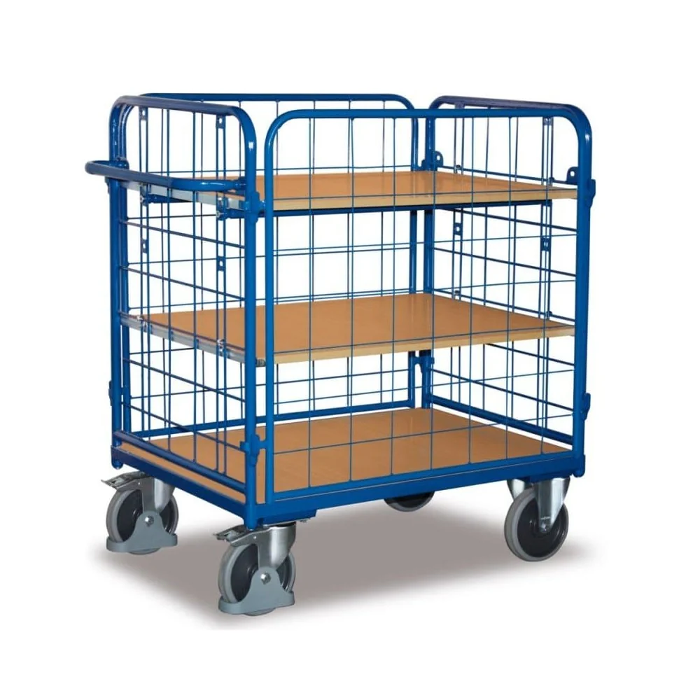 "Vierwandwagen mit 3 Böden, XL, 500kg Traglast, EasySTOP image"