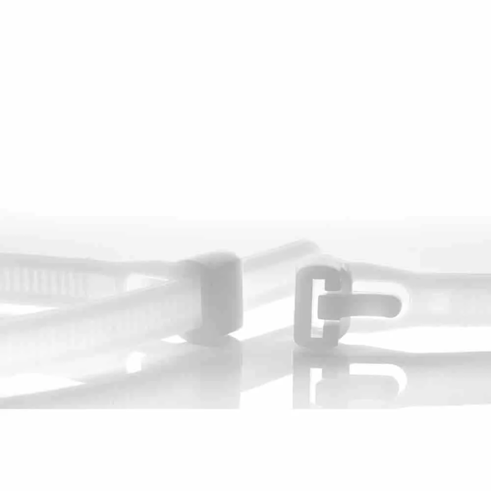 "Kabelbinder, wiederlösbar, 100 Stück 250 x 7,6mm, natur, flexibel image"