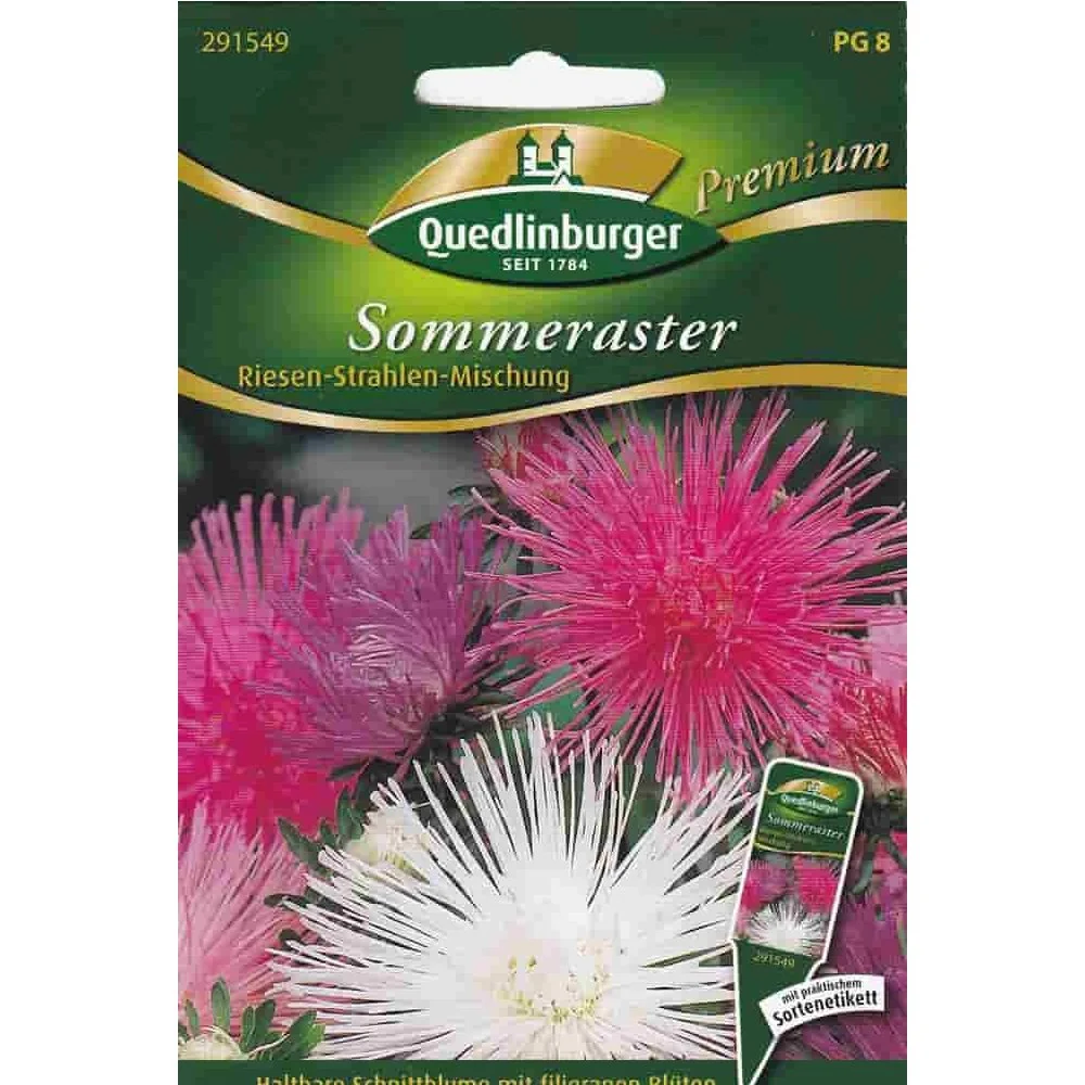 "Sommerastern Samen, Riesen Strahlen Mischung, Schnittblumen image"