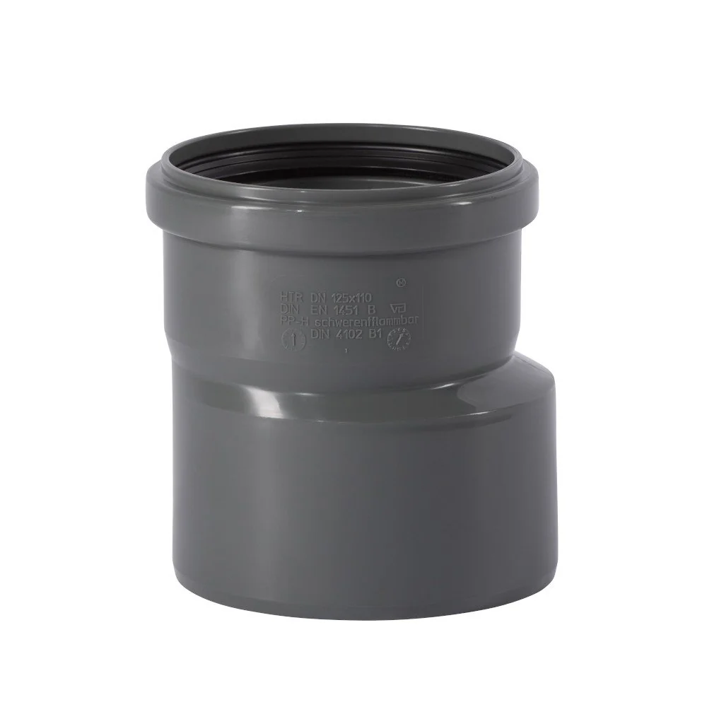 "HT Rohr Reduzierung 125/110, Abwasserrohr image"