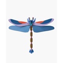 studio ROOF 3D Libelle blau Pappe