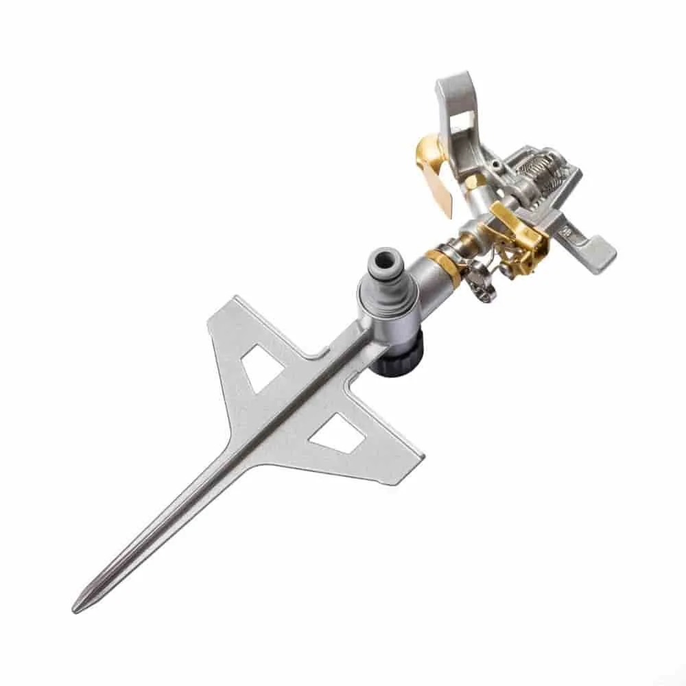 "Rasensprenger, Teilkreisregner, Gartensprenger mit Erdspiess image"