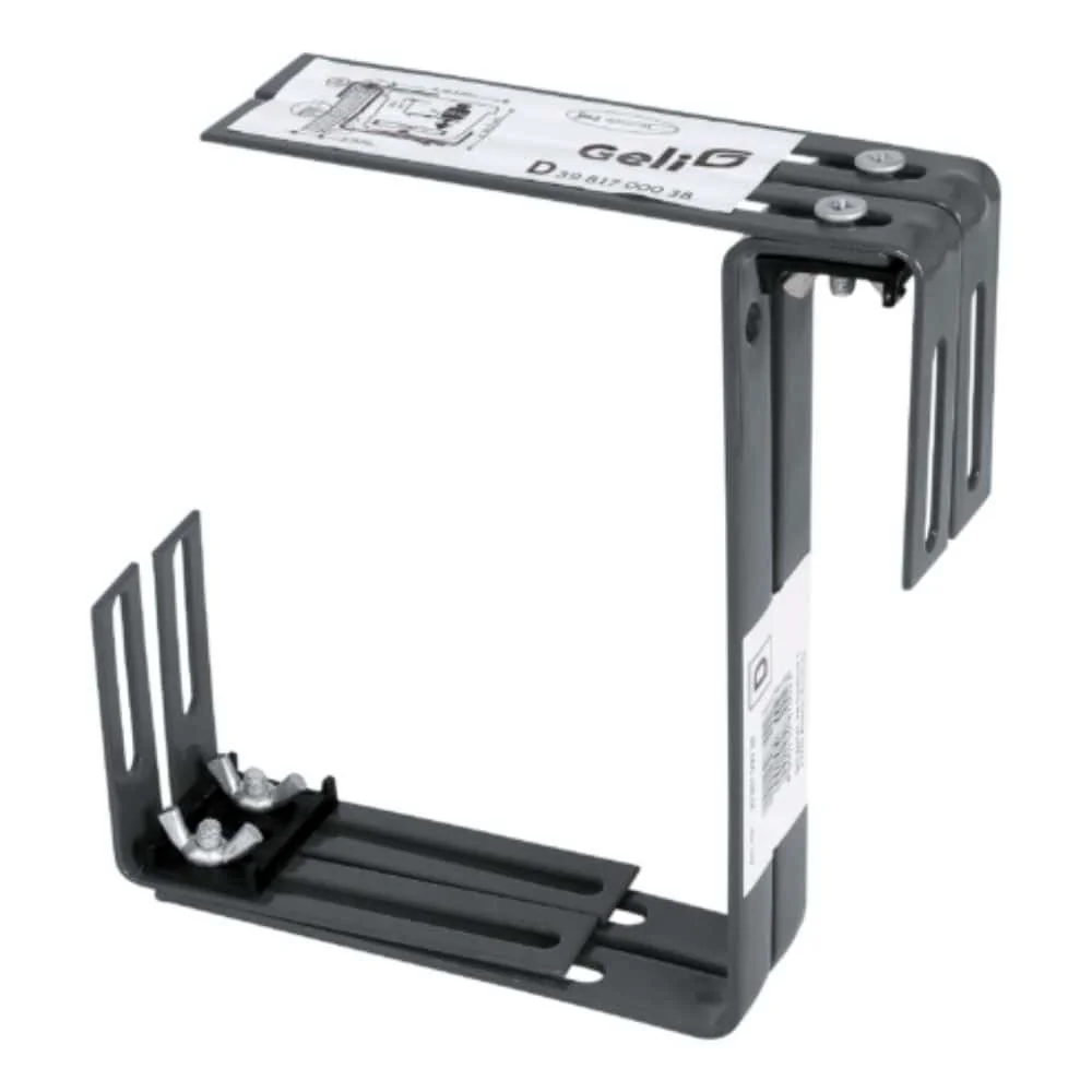 "Blumenkastenhalterung, Balkonkastenhalterung Geländer, 2-fach verstellbar, anthrazit image"