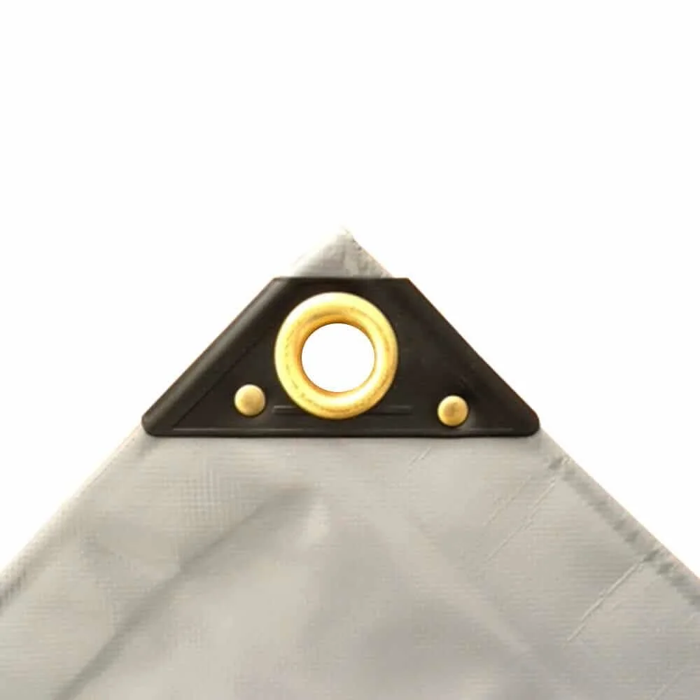 "Abdeckplane grau 650 g/m², PVC Plane 5x8m (40m²), Gewebeplane wasserdicht image"