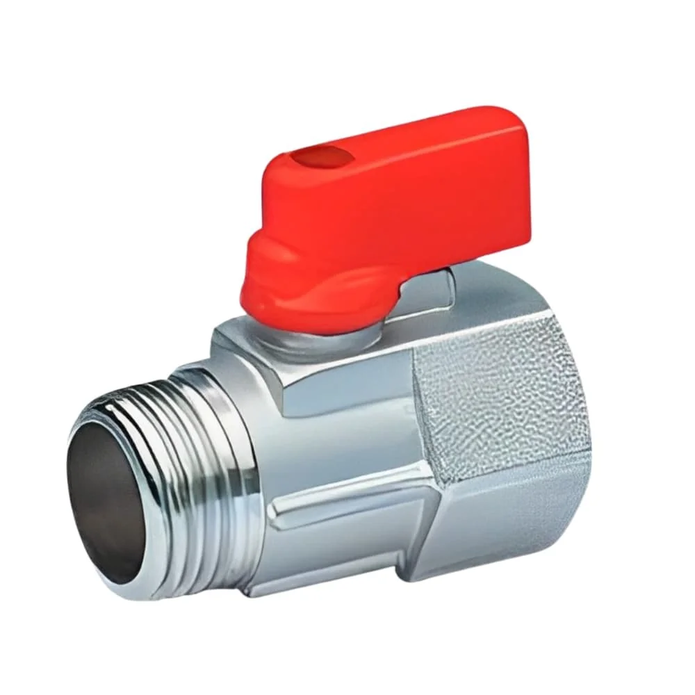 "Kugelhahn 3/4 Zoll, Messing Mini Kugelhahn mit rotem Griff image"