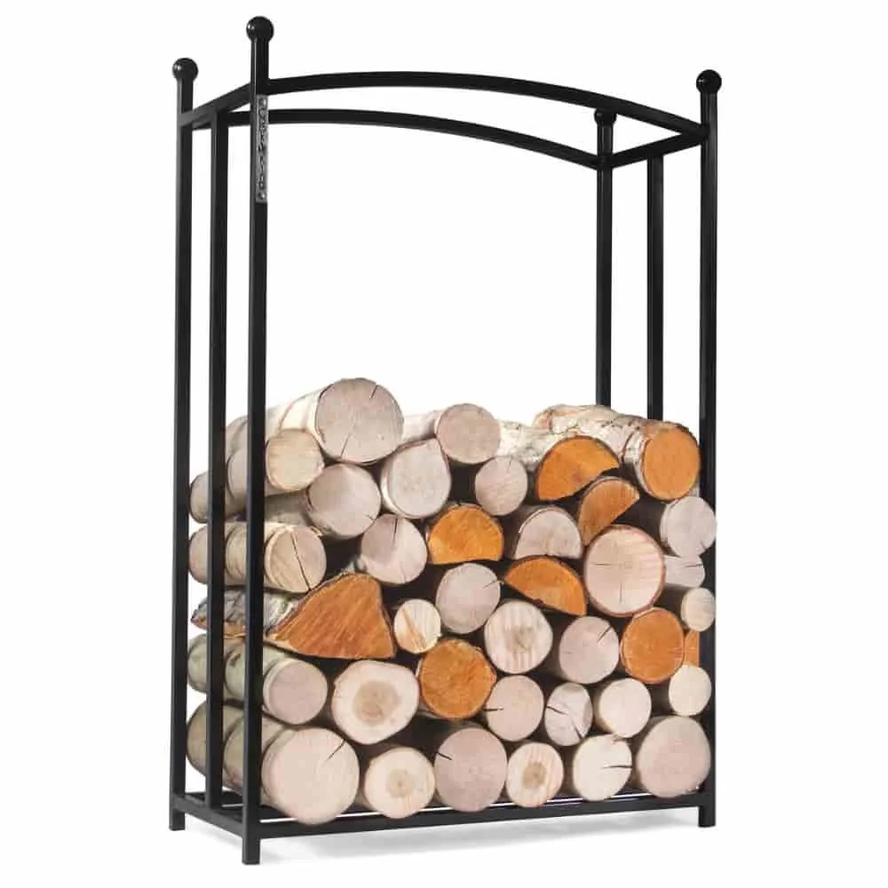 "Kaminholzregal, Brennholzregal, Holzlagerregal Stahl, 90x60x25cm image"