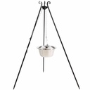 Dreibein Grill mit Edelstahltopf 14l, 180 cm, Boni, Outdoor Kochset