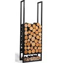 Kaminholzregal Stahl, 120x40x20cm, Wandregal, Brennholzregal, Boni