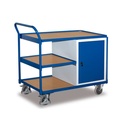 Werkstattwagen mit Schrank, 3 Ladeflächen, EasySTOP, 250kg