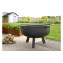 Feuerschale 80 cm, Garten, Stahl, XXL, Boni, Naturstahl