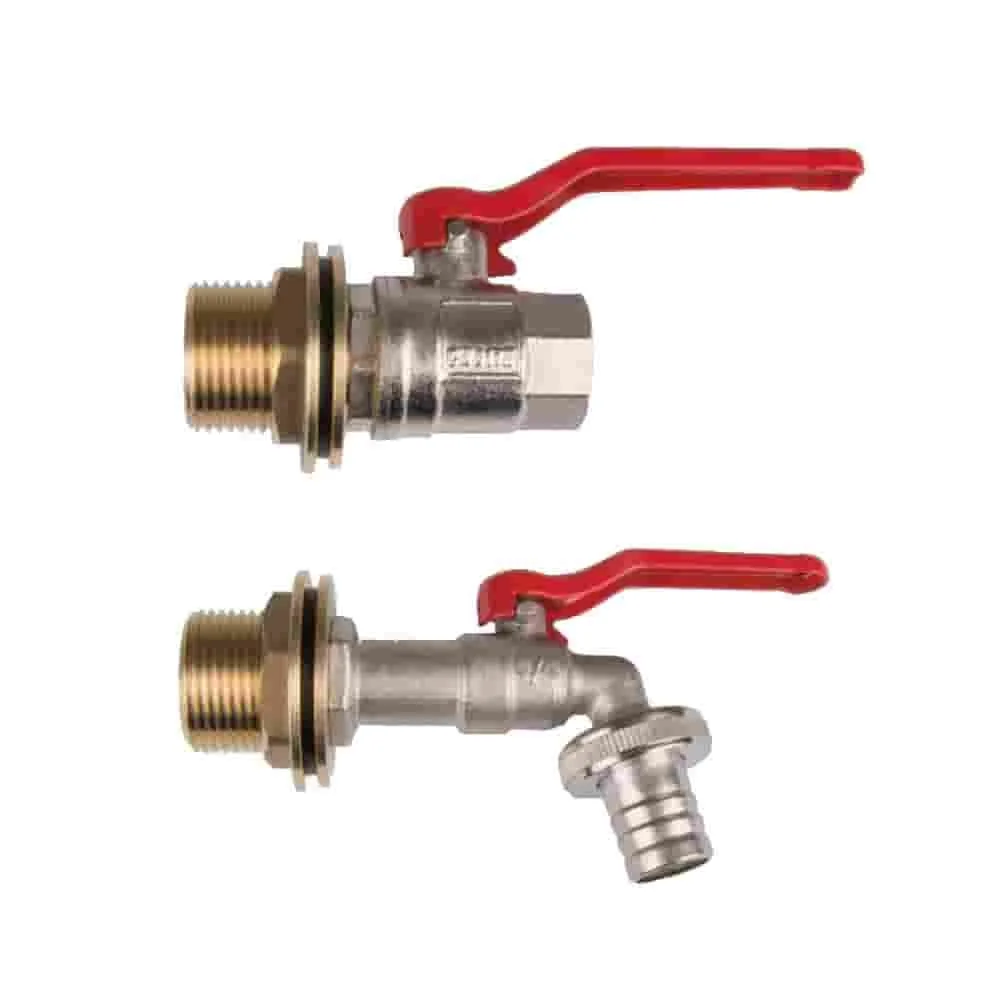 "Regentonne, Tankdurchführung Set, Regentonnenverbinder, Messing Adapter image"