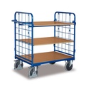Paketwagen mit 2 Gitterwänden + 3 Böden 500 kg Traglast Typ M + EasySTOP