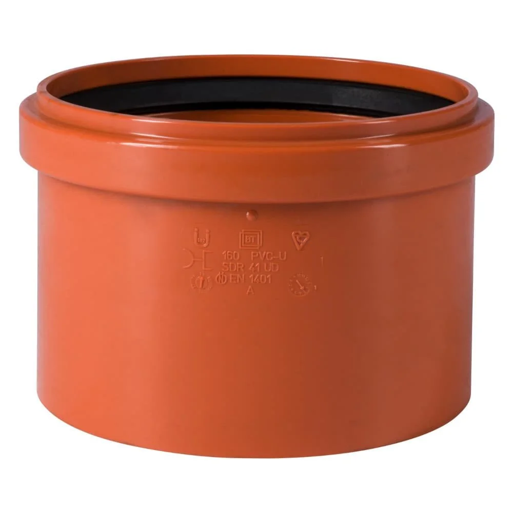 "KG Rohr DN 160, Aufsteckmuffe, Kanalrohr Muffe image"