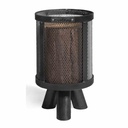 Feuerkorb, für Schwedenfeuer, aus Naturstahl, 3kg, Gartendeko