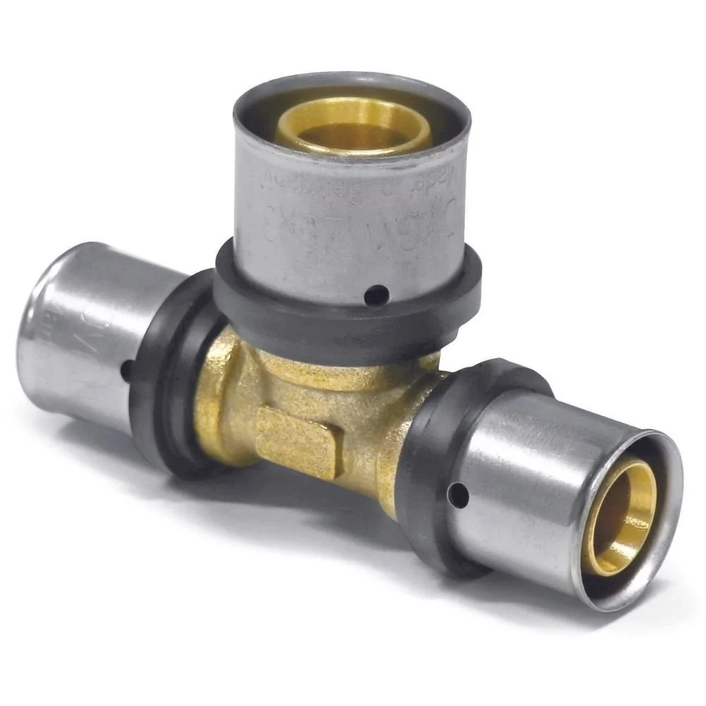 "Pressfitting T-Stück, 32mm, erweiterte Mitte, Verbundrohr image"