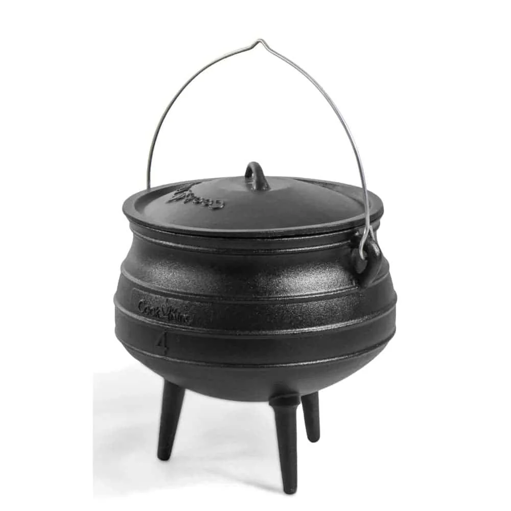 "Gusseisenkessel 6 l, Gulaschkessel, Feuertopf, Kochen am offenen Feuer image"