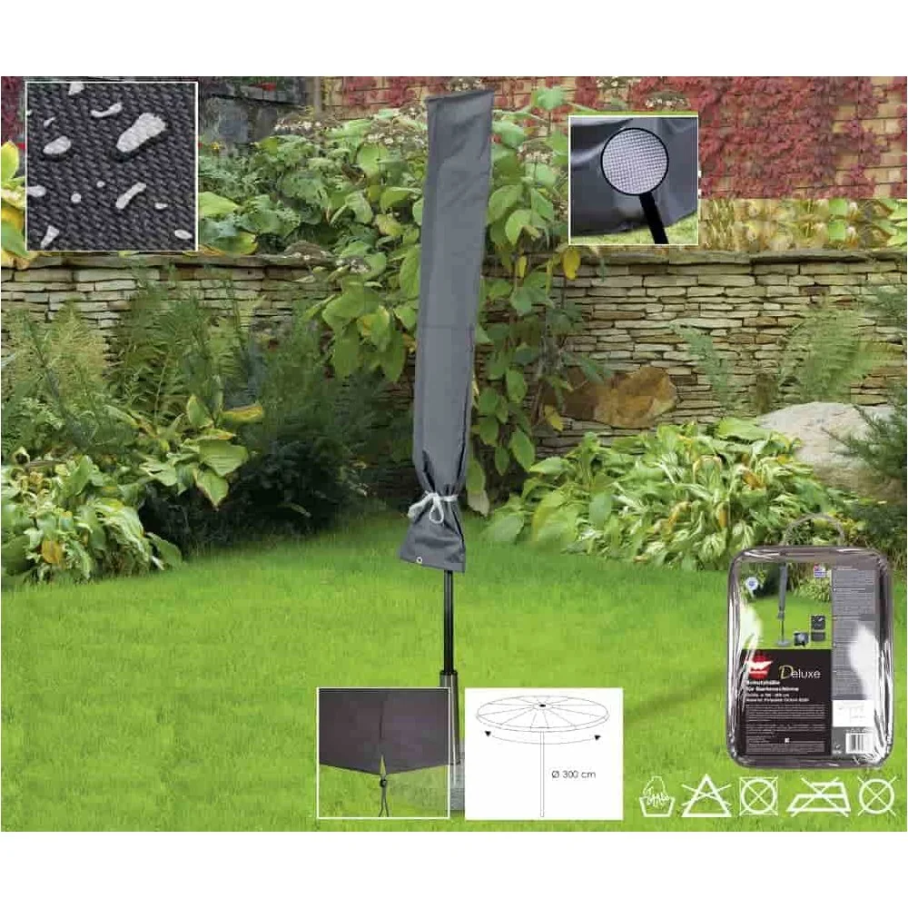 "Schutzhülle Gartenschirm, wetterfeste Partyschirm Abdeckung Ø300 cm image"