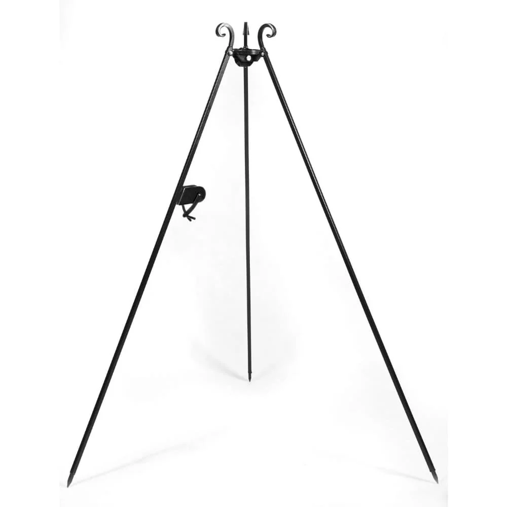 "Grill Dreibein mit Kurbel, 180cm, Stahl Dreibein, Feuerstelle Dreibein image"