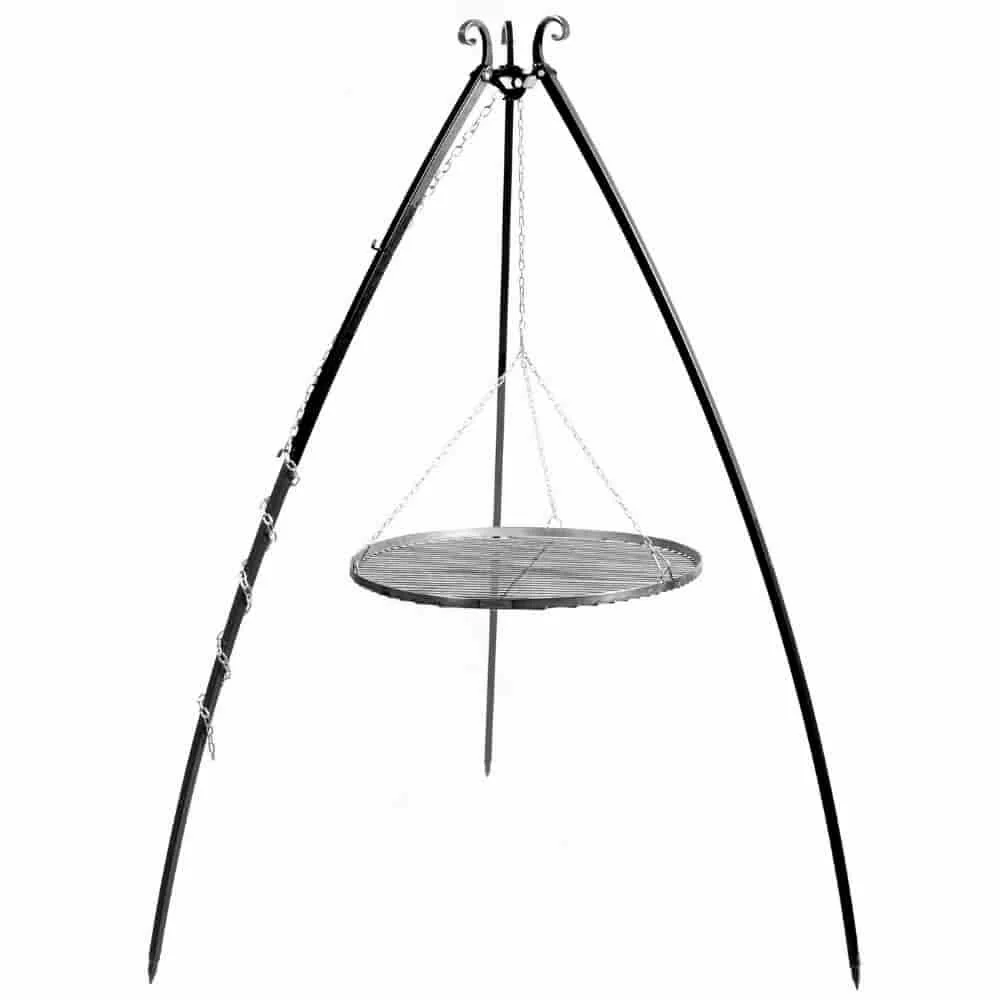 "Schwenkgrill Set, Dreibein Grill 200cm, Grillrost 70cm, Gartengrill image"