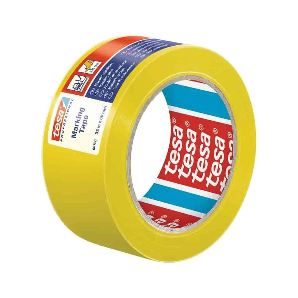 "Bodenmarkierung, Bodenmarkierungsband, 50 mm x 33 m, gelb, PVC Warnband image"