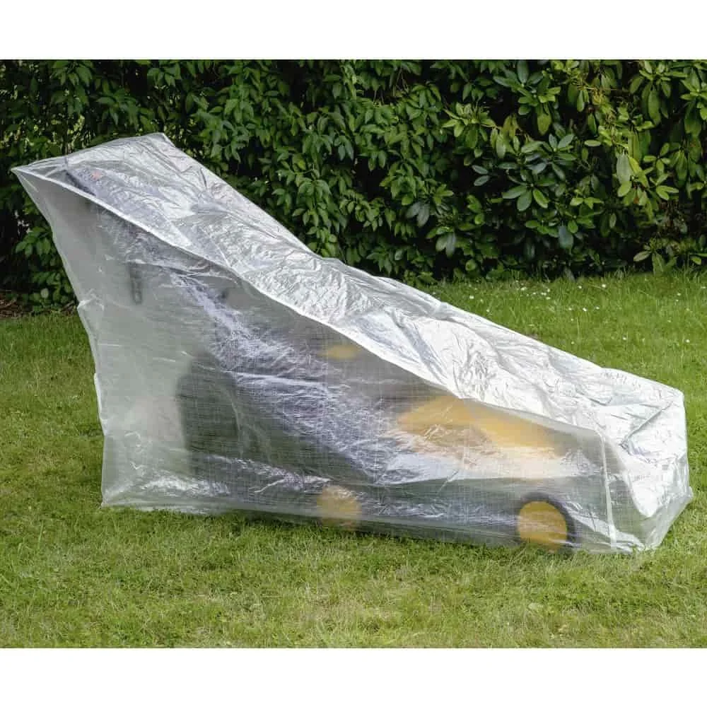 "Schutzhülle transparent Rasenmäher,ca.62x160x30/100 image"