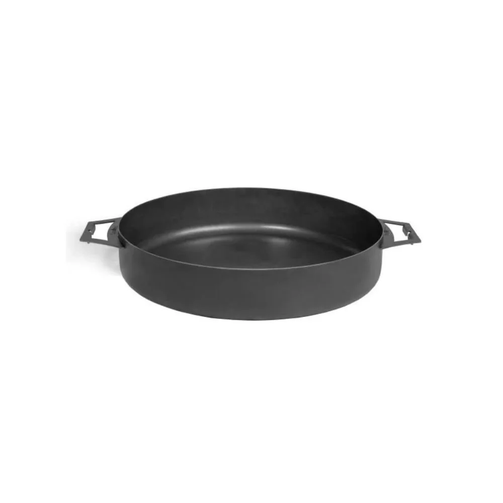 "Pfanne 50 cm, Grillpfanne Stahl, Feuerstelle Pfanne mit 2 Griffen image"