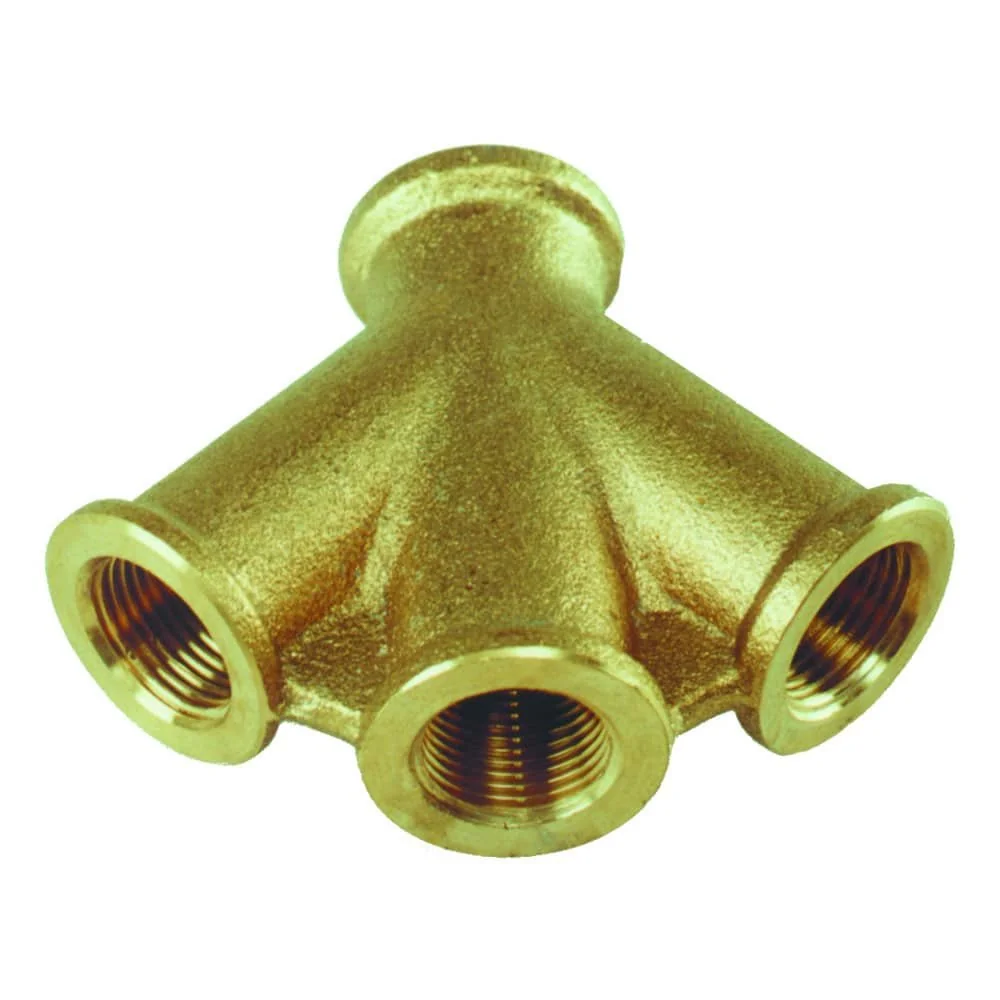 "Druckluftverteiler, Messing 3-fach Verteiler, 3/8 Zoll Innengewinde image"