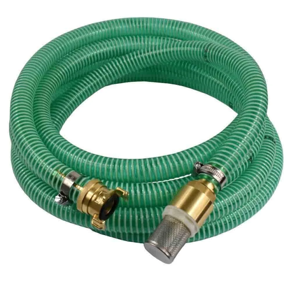 "Saug Druckschlauch 1 Zoll, Saugkorb mit Rückschlagventil, 10m, Saugkupplung, Schlauchset image"
