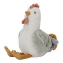 Little Dutch Kuscheltier, Plüschtier, Stofftier Huhn - Little Farm, aus weichem Stoff - Perfekt zum Spielen & Schmusen, 17cm