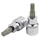 XZN Nuss M5, 1/2 Zoll, kurze Ausführung, CrV S2, Spline Nuss