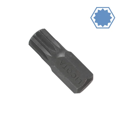 "M8 Spline Bit, Innenvielzahn, 10mm Hex, 30mm, S2 Stahl image"