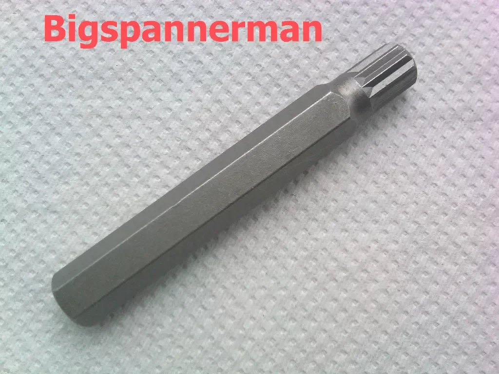 "M10 Vielzahn Bit, 12-Punkt, Cr-V Stahl, 75mm image"