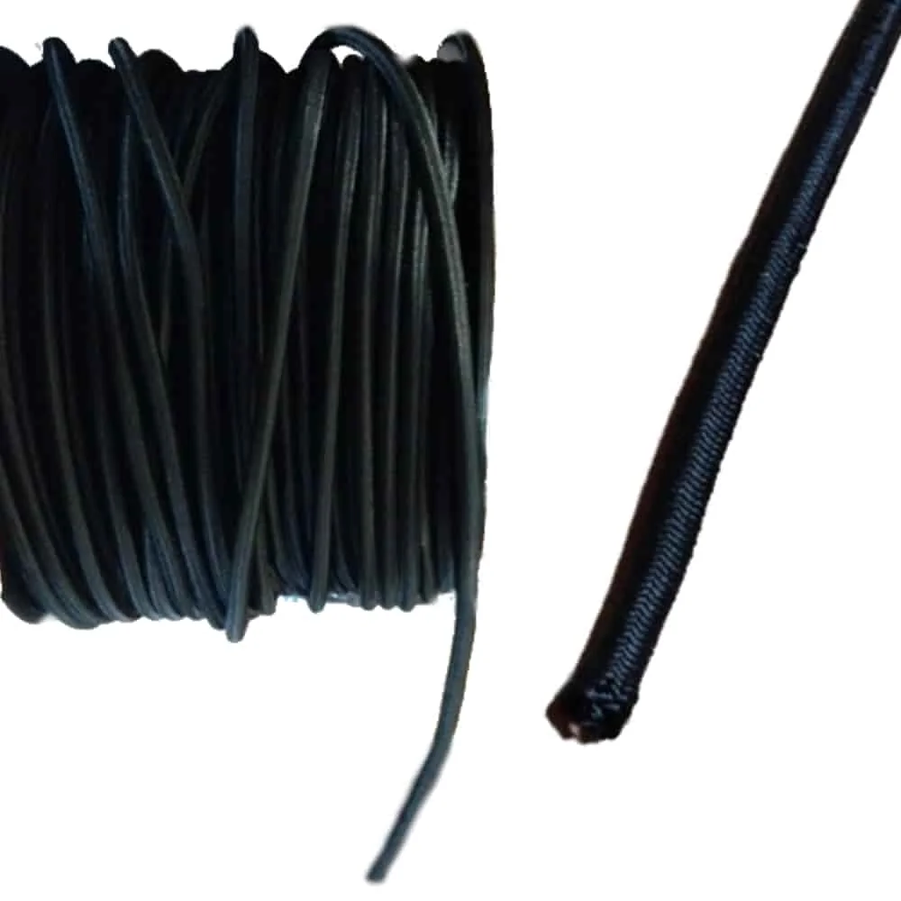 "Expanderseil 8 mm, schwarz, 1 m, Gummiseil, UV-beständig image"