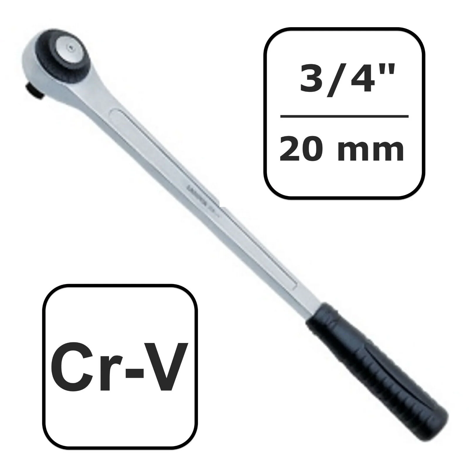 "3/4 Zoll Knarre, Umschaltknarre, 72 Zähne, 550mm, Profi Werkzeug image"