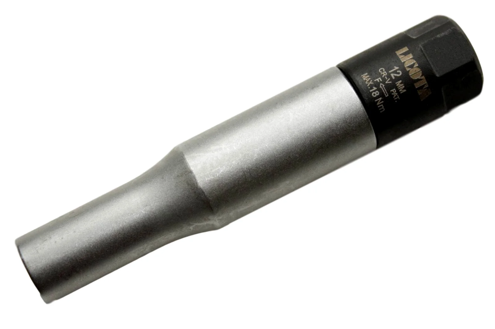 "Glühkerzennuss, 3/8 Zoll Torsionsnuss, SW 12, 18Nm, Chrom Vanadium image"