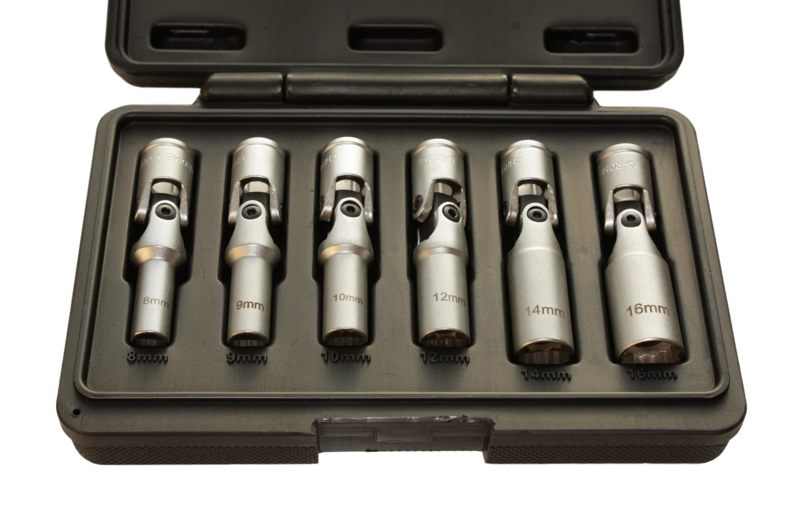 "Glühkerzenschlüssel, Gelenk 3/8 Zoll, SW 8-16 mm, Satz mit Box image"