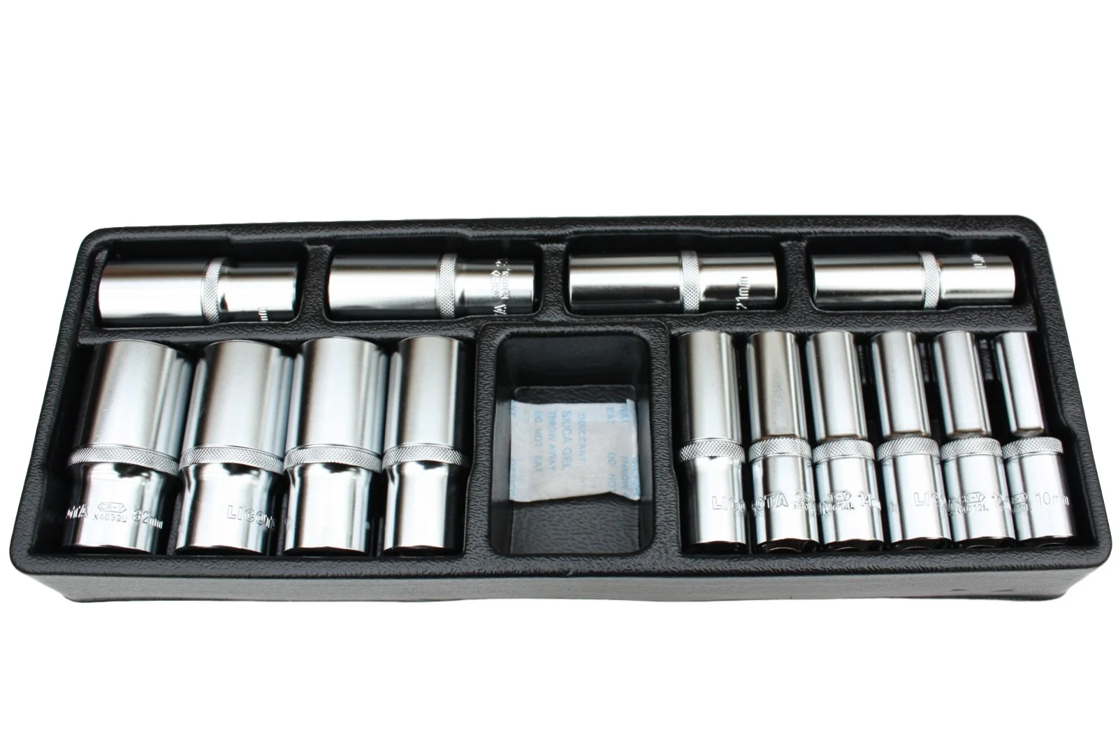 "Stecknuss Satz, 1/2 Zoll, 14-teilig, 10-32mm, Nusskasten, Cr-V Qualität image"