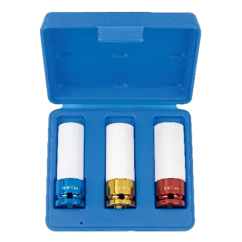 "Schlagschrauber Nüsse Satz, 1/2 Zoll Cr-Mo, 17-19-21 mm, inkl. Box image"